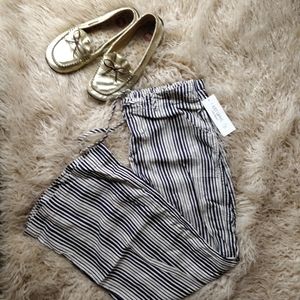 Striped cotton pants